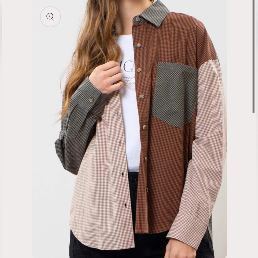 Gilded Intent Women’s Color Block Flannel